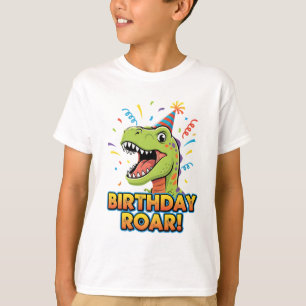 T-shirt Conception de fête d'anniversaire de dinosaure mig