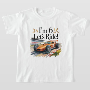 T-shirt Conception de fête d'anniversaire de voiture de co