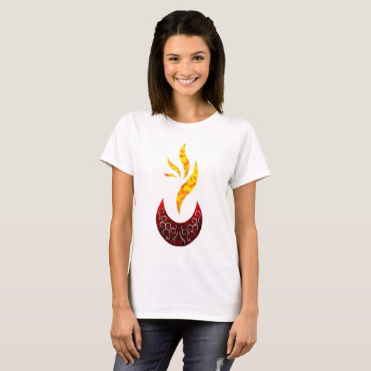 T-shirt Conception de feu (Devant entier)