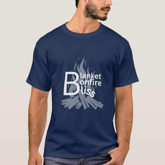T-shirt Conception de feu de joie hivernal (Devant)