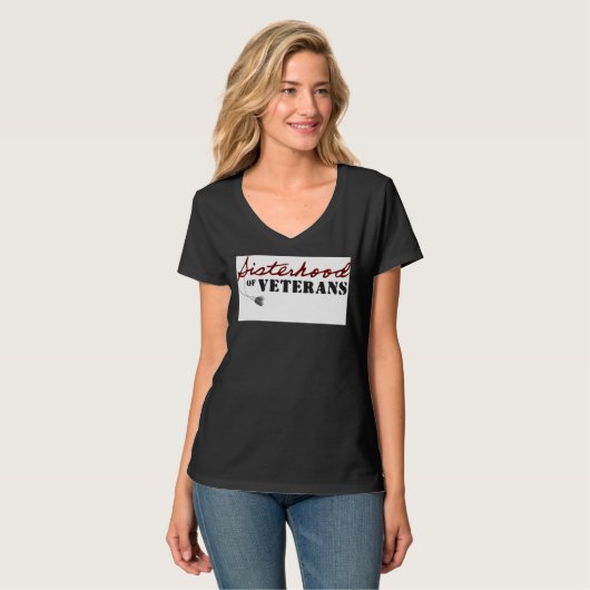 T-shirt Conception de fierté militaire des sœurs de vétéra (Devant entier)