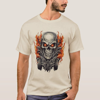 T-shirt Conception de Fiery Gras pour l'horreur et le styl