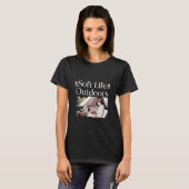 T-shirt Conception de fille d'anime de camping confortable (Devant entier)