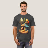 T-shirt Conception de fille de camping Inent (Devant entier)