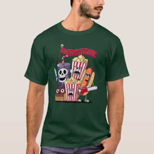 T-shirt Conception de film d'horreur classique de film de