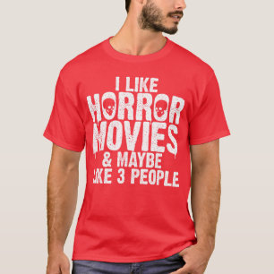 T-shirt Conception de film d'horreur drôle pour hommes fem