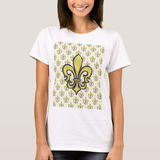 T-shirt Conception de Fleur de Lis de Mardi Gras Cool (Devant)