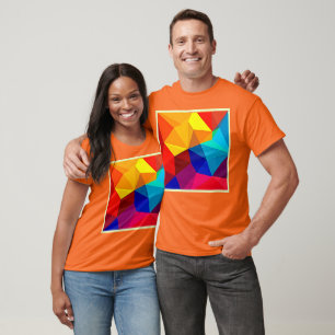 T-shirt Conception de flux géométrique abstrait vibrant