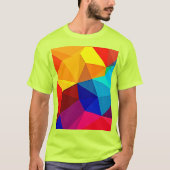 T-shirt Conception de flux géométrique abstrait vibrant (Devant)