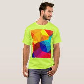 T-shirt Conception de flux géométrique abstrait vibrant (Devant entier)