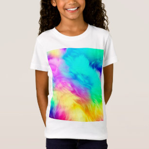 T-Shirt Conception de fond de texture de fourrure moelleus