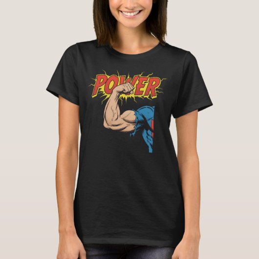 T-shirt Conception de force de flexion de bras forte de ba (Devant)