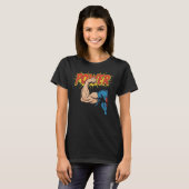 T-shirt Conception de force de flexion de bras forte de ba (Devant entier)