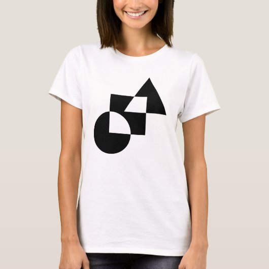 T-shirt Conception de formes géométriques (Devant)
