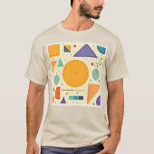 T-shirt Conception de formes géométriques Abstraites (Devant)
