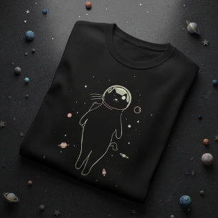 T-shirt Conception de Galactic Cat Voyager – Chat Astronau