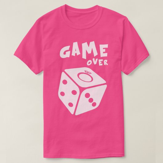 T-shirt Conception de Game Over pour l'enterrement de vie  (Design devant)
