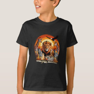 T-shirt Conception de gardien de zoo Animaux africains Art