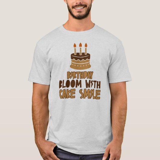 T-shirt Conception de gâteau d'anniversaire Bliss (Devant)