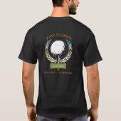 T-shirt Conception de golf avec Modèle Monogramme de couro (Dos)