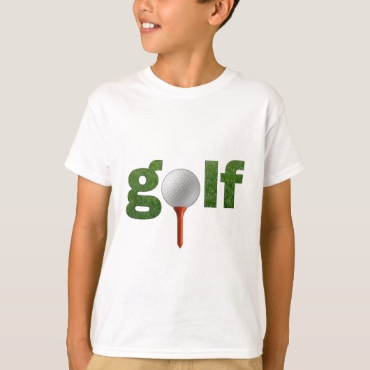 T-shirt Conception de golf d'amusement (Devant)