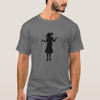 T-shirt Conception de graffiti au pochoir pour petite fill