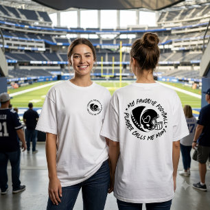T-shirt Conception de graphique de casque de football pers