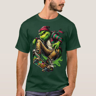 T-shirt Conception de Grinch sk8