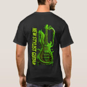 T-shirt Conception de guitare colorée Découvrez (Dos)