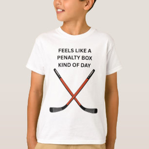 T-shirt Conception de hockey. Ça ressemble à une journée e
