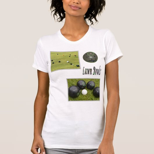 T-shirt Conception De Jeu De Bowles De Pelouse, (Devant)