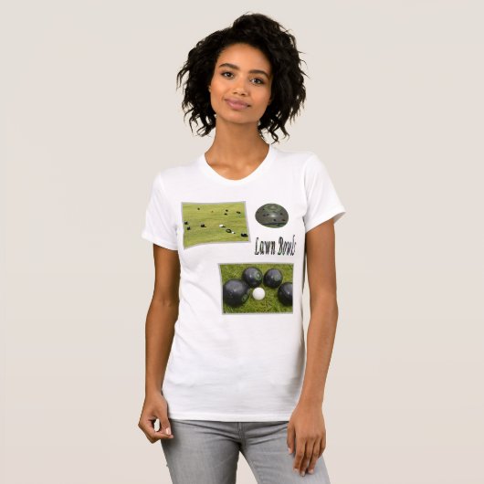 T-shirt Conception De Jeu De Bowles De Pelouse, (Devant entier)