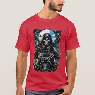 T-shirt Conception de jeu fille vintage