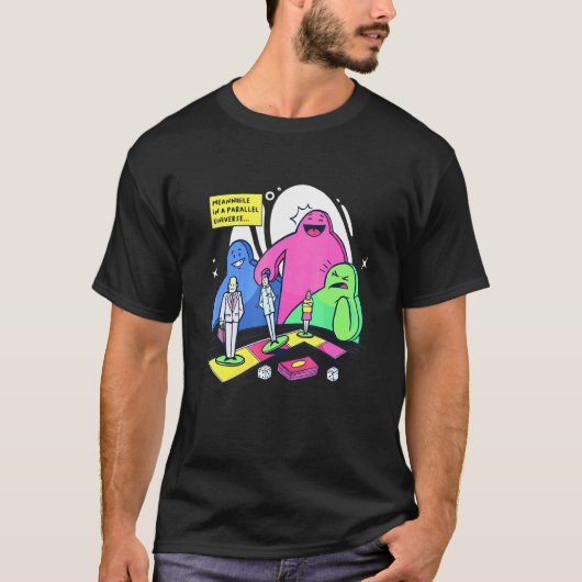 T-shirt Conception de jeux de société - Les gens dans une  (Devant)