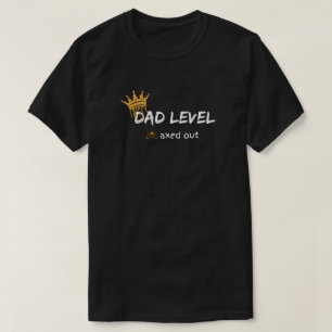 T-shirt Conception de joueur avec niveau de papa maximisé