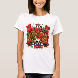 T-shirt Conception de jour de match de l'équipe Maroc 2026