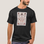 T-shirt Conception de Kabbalah<br><div class="desc">Illustration antique et mystérieuse de Kabbalah,  de DoverPictura. Trouvez l'image originale chez http://doverpictura.com/collection/0486991636</div>