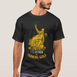 T-shirt Conception de la batée d'or Baseball Manches