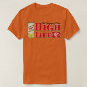 T-shirt Conception de la bière Miller High Life (Design devant)