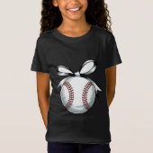 T-Shirt Conception de la bow de baseball (Devant)