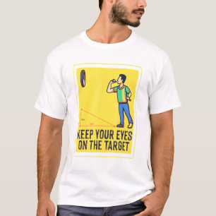 T-shirt Conception de la cible du tableau de bord