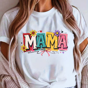 T-shirt Conception de la fête des mères Retro Mama pour ma
