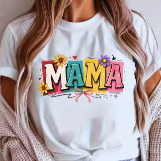 T-shirt Conception de la fête des mères Retro Mama pour ma