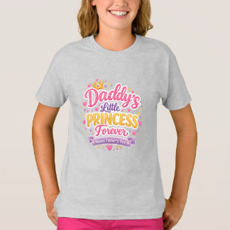 T-shirt Conception de la fête des pères Papa et fille Amou