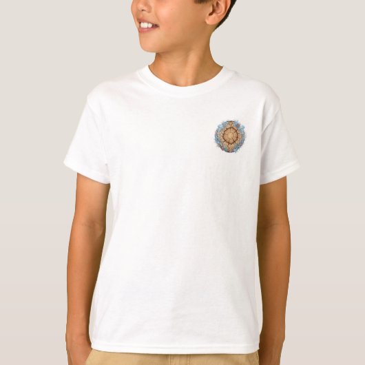 T-shirt Conception de la fusion de la nature : cernes des (Devant)
