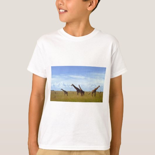 T-shirt Conception de la girafe du parc national de Nairob (Devant)