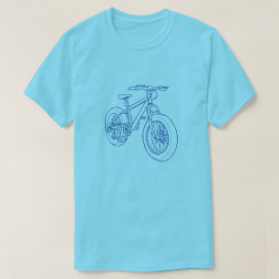 T-shirt Conception de la ligne cyclable pour enfants/jeune