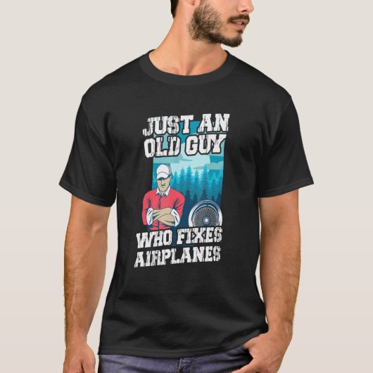 T-shirt Conception de la maintenance des aéronefs pour un (Devant)