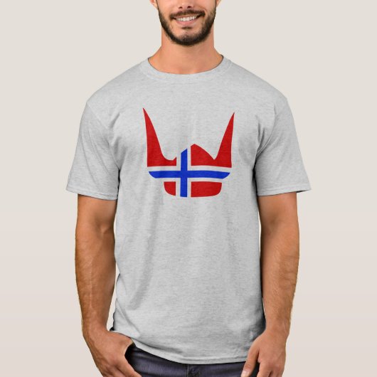 T-shirt Conception de la Norvège de drapeau de Viking de (Devant)