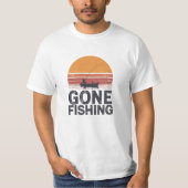T-shirt Conception de la pêche terminée (Devant)